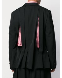 schwarzes Zweireiher-Sakko von Comme Des Garcons Homme Plus