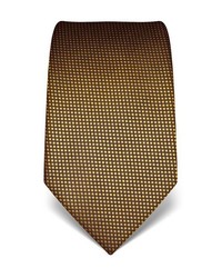 senf bedruckte Krawatte von Vincenzo Boretti