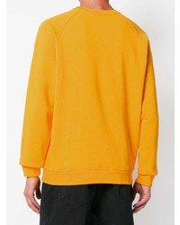 senf bedrucktes Sweatshirt von MSGM