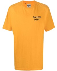 senf bedrucktes T-Shirt mit einem Rundhalsausschnitt von GALLERY DEPT.