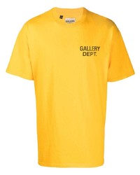 senf bedrucktes T-Shirt mit einem Rundhalsausschnitt von GALLERY DEPT.