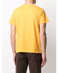 senf bedrucktes T-Shirt mit einem Rundhalsausschnitt von Phipps