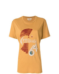 senf bedrucktes T-Shirt mit einem Rundhalsausschnitt von Isabel Marant Etoile