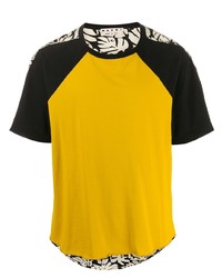 senf bedrucktes T-Shirt mit einem Rundhalsausschnitt von Marni