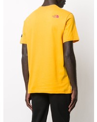 senf bedrucktes T-Shirt mit einem Rundhalsausschnitt von The North Face