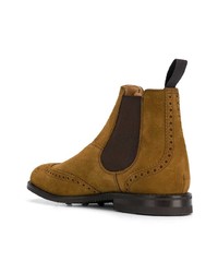 senf Chelsea Boots aus Wildleder von Church's