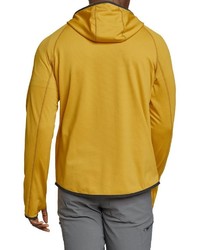 senf Fleece-Pullover mit einem Kapuze von Eddie Bauer