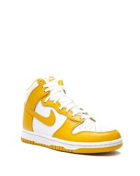 senf hohe Sneakers aus Leder von Nike