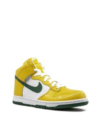 senf hohe Sneakers aus Leder von Nike