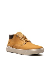 senf hohe Sneakers aus Leder von Timberland