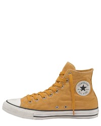 senf hohe Sneakers aus Segeltuch von Converse