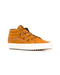 senf hohe Sneakers aus Wildleder von Vans