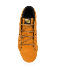 senf hohe Sneakers aus Wildleder von Vans