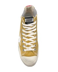 senf hohe Sneakers von Golden Goose Deluxe Brand