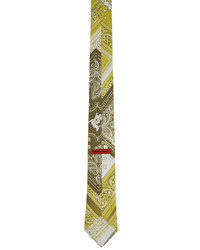 senf Krawatte mit Paisley-Muster von Thebe Magugu