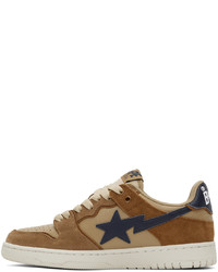 senf Leder niedrige Sneakers von BAPE