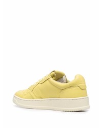 senf Leder niedrige Sneakers von AUTRY