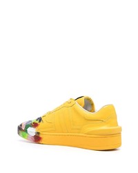 senf Leder niedrige Sneakers von GALLERY DEPT.