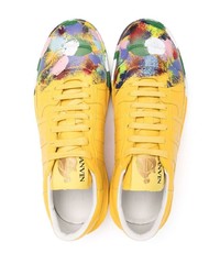 senf Leder niedrige Sneakers von GALLERY DEPT.