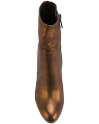 senf Lederstiefel von Santoni