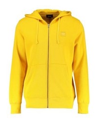 senf Pullover mit einem Kapuze von HUF