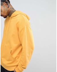 senf Pullover mit einem Kapuze von Asos