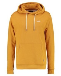 senf Pullover mit einem Kapuze von Wemoto