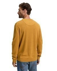 senf Pullover mit einem Rundhalsausschnitt von Tom Tailor