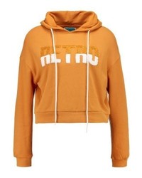 senf Pullover mit einer Kapuze von TWINTIP