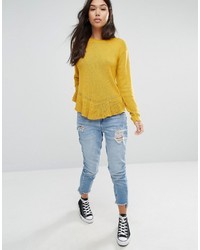 senf Pullover von Boohoo