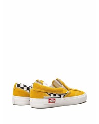 senf Segeltuch niedrige Sneakers mit Karomuster von Vans