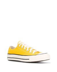 senf Segeltuch niedrige Sneakers von Converse