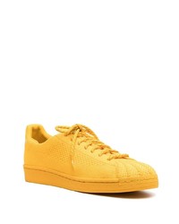 senf Segeltuch niedrige Sneakers von Adidas By Pharrell Williams