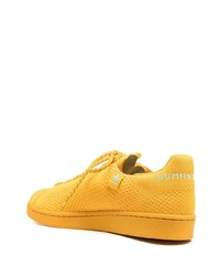 senf Segeltuch niedrige Sneakers von Adidas By Pharrell Williams