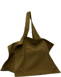 senf Shopper Tasche aus Segeltuch von 132 5. ISSEY MIYAKE