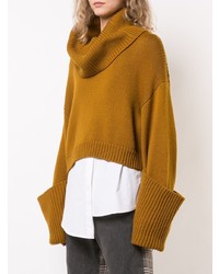 senf Strick Oversize Pullover von Monse