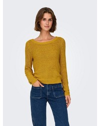 senf Strick Pullover von Only