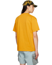 senf Strick T-Shirt mit einem Rundhalsausschnitt von Aries
