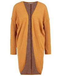 senf Strickjacke mit einer offenen Front von Even&Odd