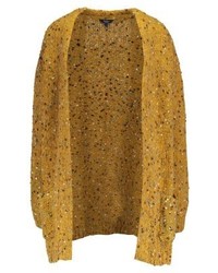 senf Strickjacke mit einer offenen Front von Pepe Jeans