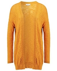 senf Strickjacke mit einer offenen Front von TWINTIP
