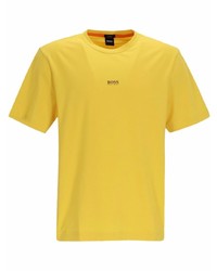 senf T-Shirt mit einem Rundhalsausschnitt von BOSS HUGO BOSS