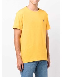 senf T-Shirt mit einem Rundhalsausschnitt von Polo Ralph Lauren