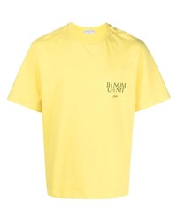 senf T-Shirt mit einem Rundhalsausschnitt von Ih Nom Uh Nit