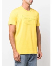 senf T-Shirt mit einem Rundhalsausschnitt von Dolce & Gabbana