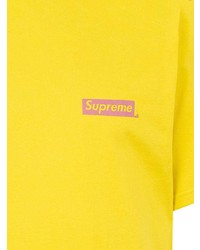 senf T-Shirt mit einem Rundhalsausschnitt von Supreme