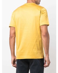 senf T-Shirt mit einem Rundhalsausschnitt von Brioni