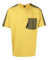 senf T-Shirt mit einem Rundhalsausschnitt von PS Paul Smith