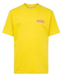 senf T-Shirt mit einem Rundhalsausschnitt von Supreme