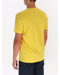 senf T-Shirt mit einem V-Ausschnitt von BOSS HUGO BOSS